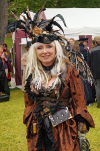 Steampunked and feathered lade