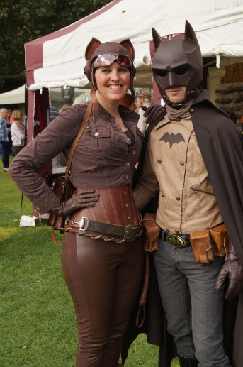 Steampunk Batman and Catwoman